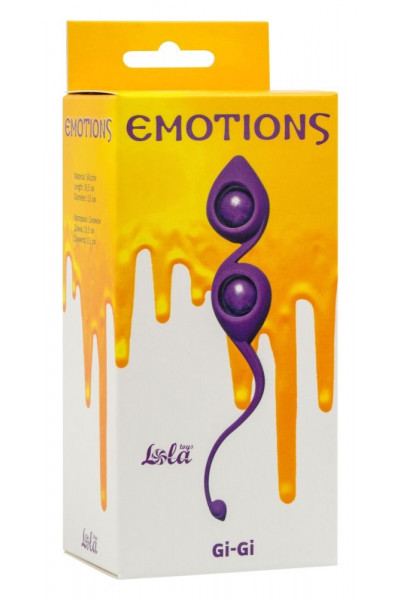 Фиолетовые вагинальные шарики Emotions Gi-Gi Фиолетовые вагинальные шарики Emotions Gi-Gi