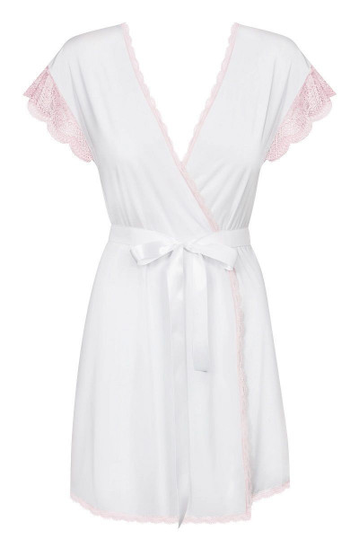 Изящный коротенький пеньюар Girlly с кружевом Изящный коротенький пеньюар Girlly с кружевом