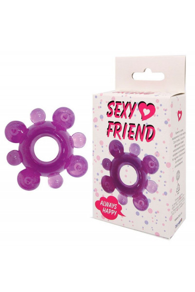 Фиолетовое эрекционное кольцо Sexy Friend Фиолетовое эрекционное кольцо Sexy Friend