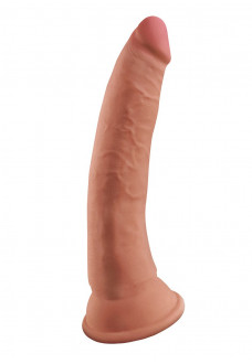 Кофейный фаллоимитатор на присоске 7 Triple Density Cock - 21 см.