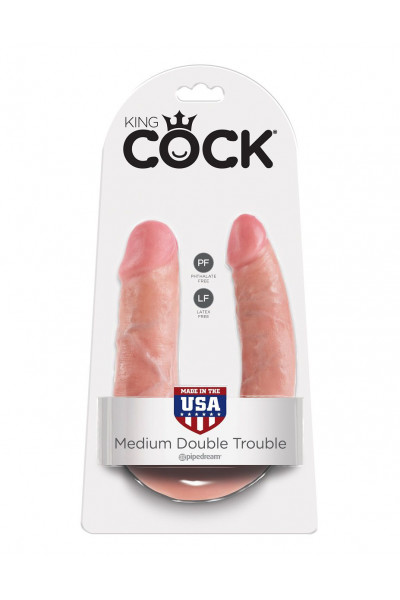 Двусторонний фаллоимитатор U-Shaped Medium Double Trouble - 34,6 см. Двусторонний фаллоимитатор U-Shaped Medium Double Trouble - 34,6 см.