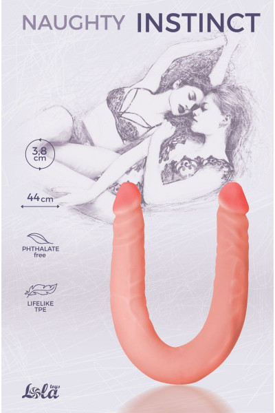 Двусторонний фаллоимитатор Naughty Instinct - 44 см. Двусторонний фаллоимитатор Naughty Instinct - 44 см.