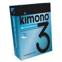Текстурированные презервативы KIMONO - 3 шт. 