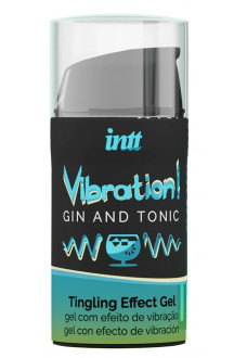 Жидкий интимный гель с эффектом вибрации Vibration! Gin Tonic - 15 мл.