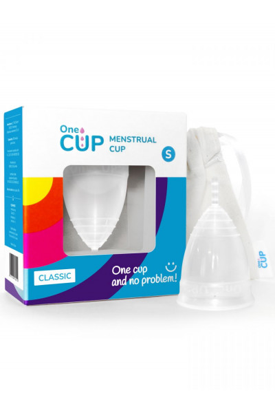 Прозрачная менструальная чаша OneCUP Classic - размер S Прозрачная менструальная чаша OneCUP Classic - размер S