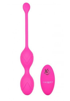 Розовые вагинальные шарики с ДУ и функцией памяти Remote Dual Motor Kegel System