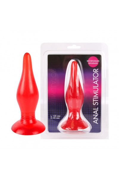 Красная анальная втулка - 15 см. Красная анальная втулка - 15 см.