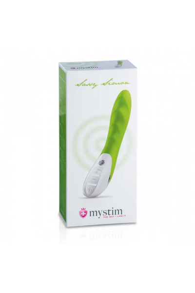 Вибратор Mystim цвета лайма Sassy Simon - 27 см. Вибратор Mystim цвета лайма Sassy Simon - 27 см.