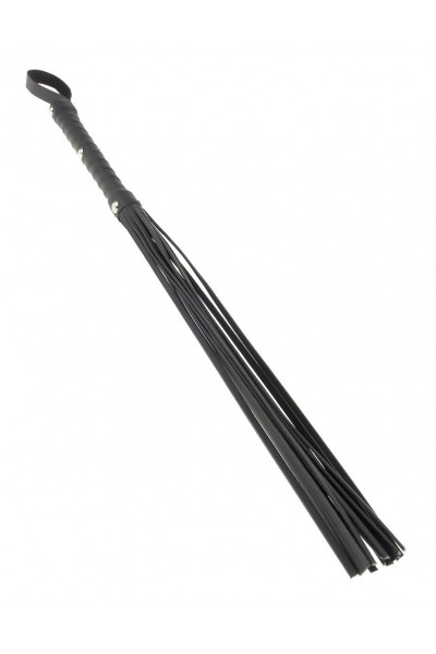 Чёрная плетка Deluxe Cat O Nine - 62 см. Чёрная плетка Deluxe Cat O Nine - 62 см.