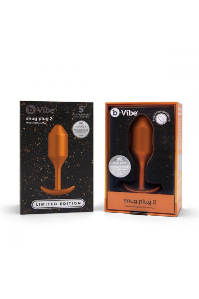 Пробка для ношения цветы бронзы B-vibe Snug Plug 2 - 11 см. Пробка для ношения цветы бронзы B-vibe Snug Plug 2 - 11 см.
