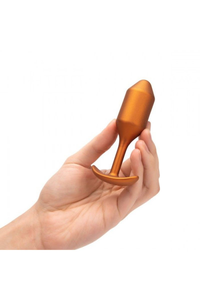 Пробка для ношения цветы бронзы B-vibe Snug Plug 2 - 11 см. Пробка для ношения цветы бронзы B-vibe Snug Plug 2 - 11 см.