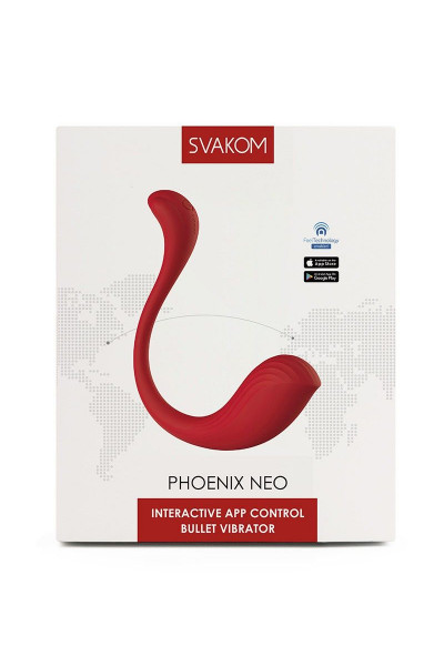 Красный интерактивный вибромассажер Phoenix Neo Красный интерактивный вибромассажер Phoenix Neo