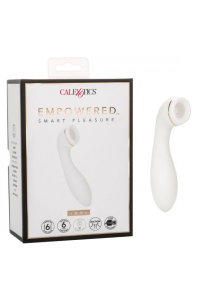 Белый вакуумный вибромассажер Empowered Smart Pleasure Idol - 17,75 см. Белый вакуумный вибромассажер Empowered Smart Pleasure Idol - 17,75 см.
