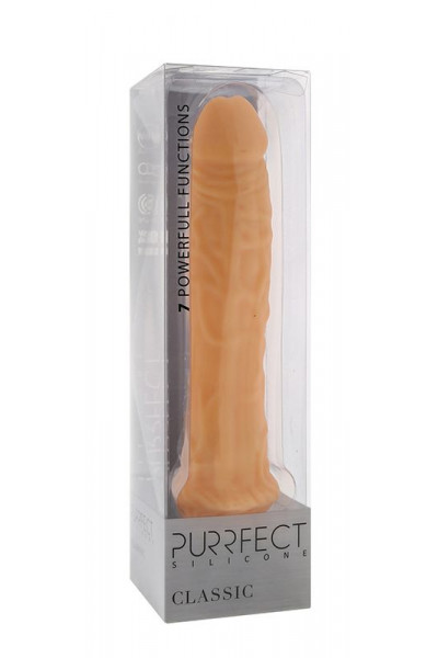 Телесный вибратор-реалистик PURRFECT SILICONE CLASSIC 8.5INCH - 21,5 см. Телесный вибратор-реалистик PURRFECT SILICONE CLASSIC 8.5INCH - 21,5 см.