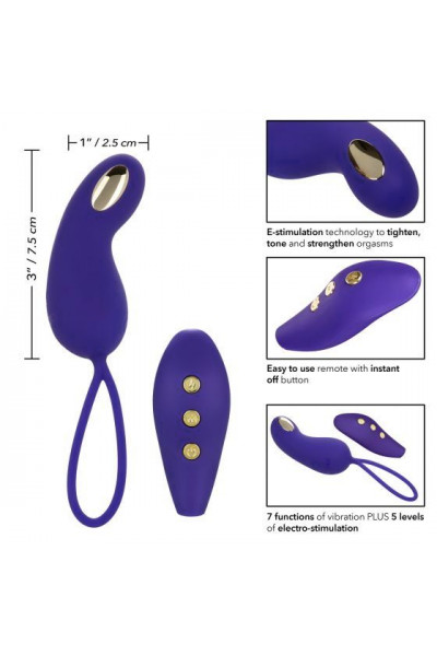 Фиолетовый вибротренажёр Кегеля с электростимуляцией Intimate E-Stimulator Remote Teaser Фиолетовый вибротренажёр Кегеля с электростимуляцией Intimate E-Stimulator Remote Teaser