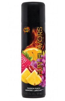 Разогревающий лубрикант Fun Flavors 4-in-1 Passion Punch с ароматом фруктов - 89 мл.