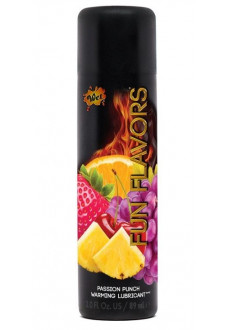 Разогревающий лубрикант Fun Flavors 4-in-1 Passion Punch с ароматом фруктов - 89 мл.