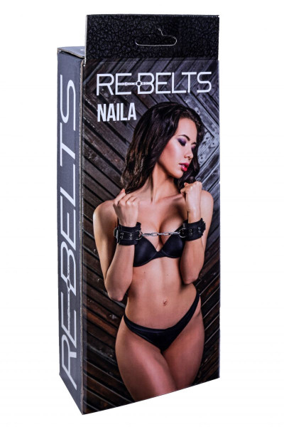 Черные кожаные наручники Naila Черные кожаные наручники Naila