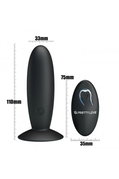 Анальная пробка с вибрацией и пультом управления Remote Control Vibrating Plug - 11 см. Анальная пробка с вибрацией и пультом управления Remote Control Vibrating Plug - 11 см.