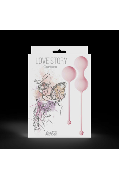 Набор розовых вагинальных шариков Love Story Carmen Набор розовых вагинальных шариков Love Story Carmen