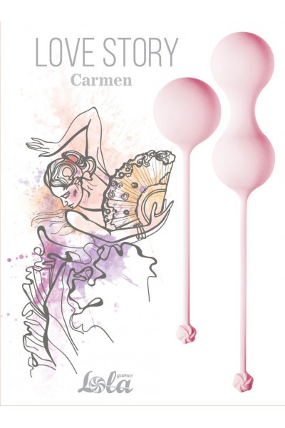 Набор розовых вагинальных шариков Love Story Carmen Набор розовых вагинальных шариков Love Story Carmen