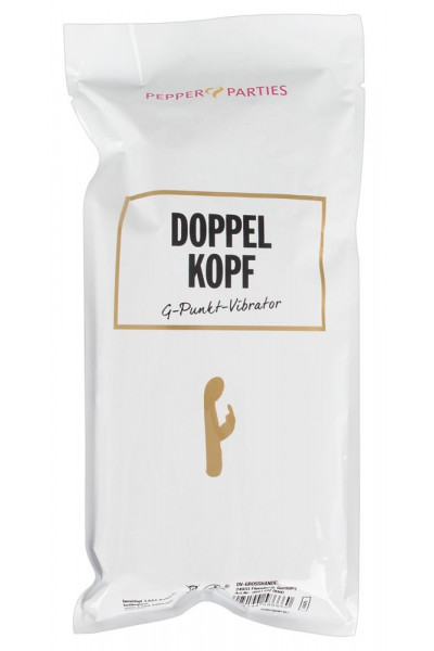 Бирюзовый вибратор-кролик Doppelkopf - 22 см. Бирюзовый вибратор-кролик Doppelkopf - 22 см.