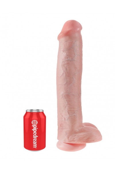 Телесный фаллоимитатор-гигант 15 Cock with Balls - 40,6 см. Телесный фаллоимитатор-гигант 15 Cock with Balls - 40,6 см.