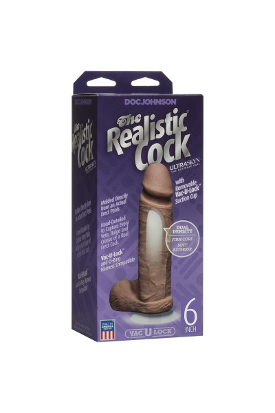 Фаллоимитатор-мулат The Realistic Cock ULTRASKYN 6” - 19,8 см. Фаллоимитатор-мулат The Realistic Cock ULTRASKYN 6” - 19,8 см.