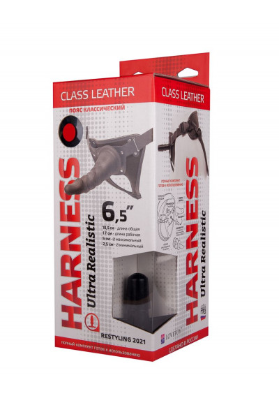 Насадка-фаллоимитатор на кожаных трусиках Harness Ultra Realistic 6,5 - 18,5 см. Насадка-фаллоимитатор на кожаных трусиках Harness Ultra Realistic 6,5 - 18,5 см.