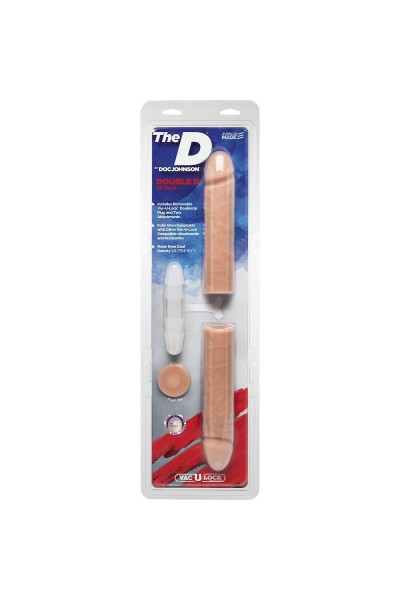 Телесный двусторонний фаллоимитатор из 2 частей The D Double D 16 - 40,6 см. Телесный двусторонний фаллоимитатор из 2 частей The D Double D 16 - 40,6 см.