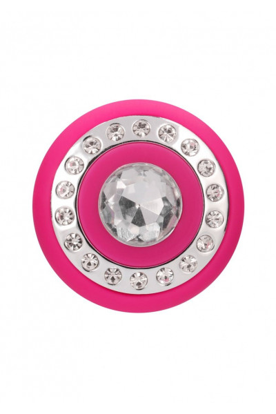 Розовый классический вибромассажер Jewel - 19,5 см. Розовый классический вибромассажер Jewel - 19,5 см.