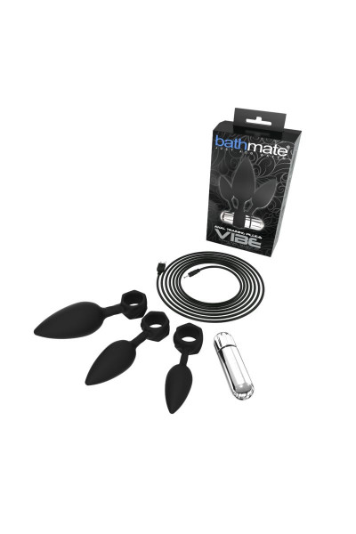 Набор из 3 анальных плагов и вибропули Bathmate Anal Training Plugs VIBE Набор из 3 анальных плагов и вибропули Bathmate Anal Training Plugs VIBE