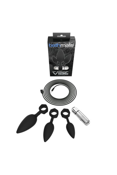 Набор из 3 анальных плагов и вибропули Bathmate Anal Training Plugs VIBE Набор из 3 анальных плагов и вибропули Bathmate Anal Training Plugs VIBE