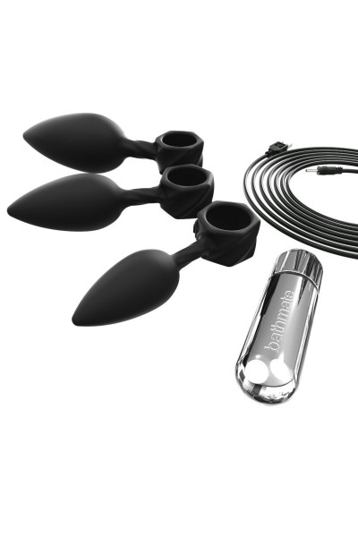 Набор из 3 анальных плагов и вибропули Bathmate Anal Training Plugs VIBE Набор из 3 анальных плагов и вибропули Bathmate Anal Training Plugs VIBE