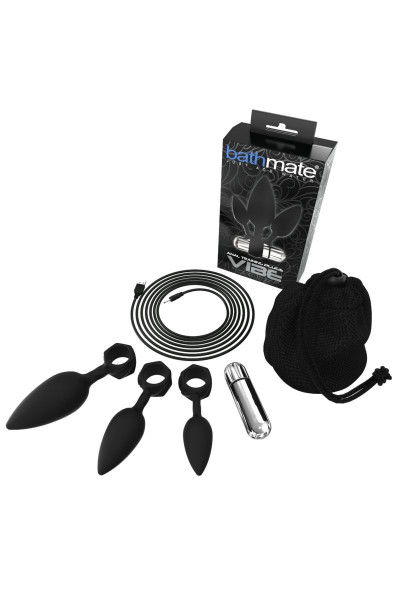 Набор из 3 анальных плагов и вибропули Bathmate Anal Training Plugs VIBE Набор из 3 анальных плагов и вибропули Bathmate Anal Training Plugs VIBE