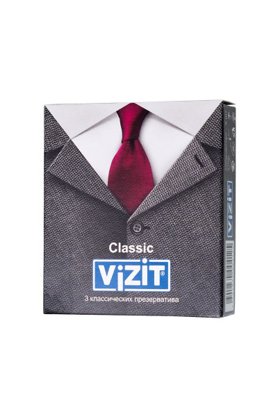 Классические презервативы VIZIT Classic - 3 шт. Классические презервативы VIZIT Classic - 3 шт.
