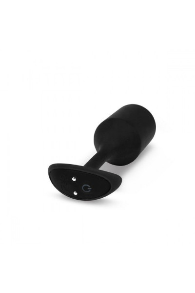 Черная пробка для ношения с вибрацией Snug Plug 4 - 14 см. Черная пробка для ношения с вибрацией Snug Plug 4 - 14 см.