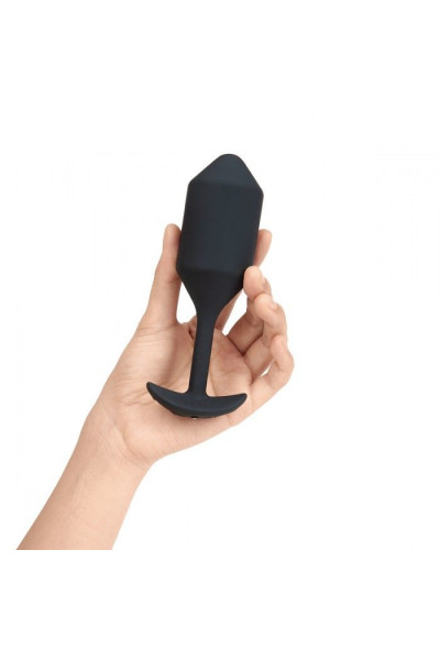Черная пробка для ношения с вибрацией Snug Plug 4 - 14 см. Черная пробка для ношения с вибрацией Snug Plug 4 - 14 см.
