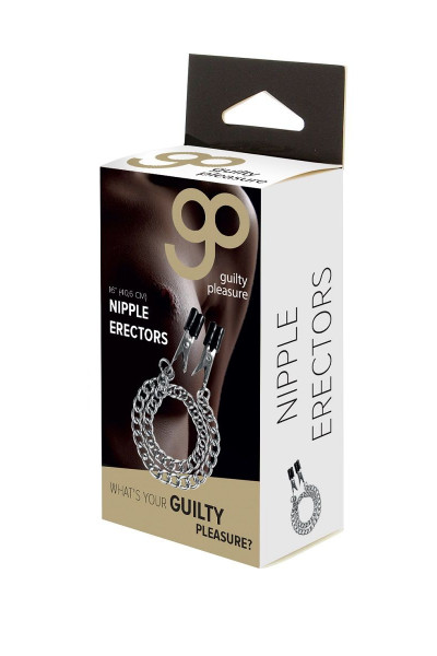 Прищепки для сосков Block Busters Nipple Clamps с цепью Прищепки для сосков Block Busters Nipple Clamps с цепью
