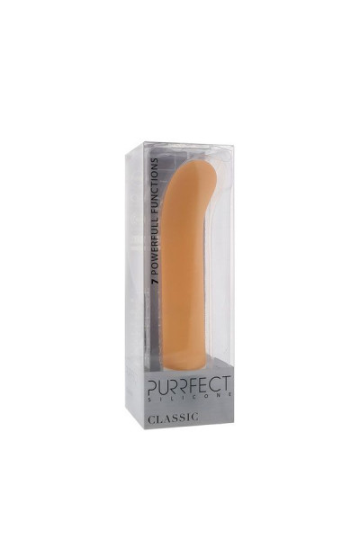 Телесный вибратор PURRFECT SILICONE CLASSIC G-SPOT - 17,5 см. Телесный вибратор PURRFECT SILICONE CLASSIC G-SPOT - 17,5 см.