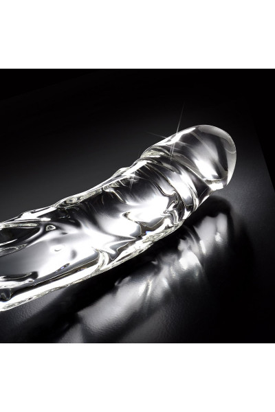 Прозрачный стеклянный фаллоимитатор Icicles №62 - 16,5 см. Прозрачный стеклянный фаллоимитатор Icicles №62 - 16,5 см.