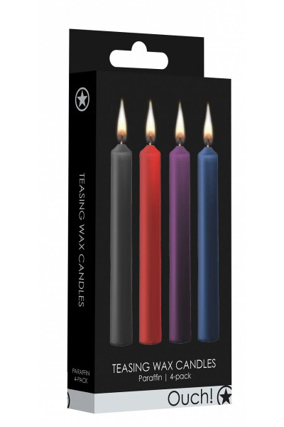 Набор из 4 разноцветных восковых свечей Teasing Wax Candle Набор из 4 разноцветных восковых свечей Teasing Wax Candle