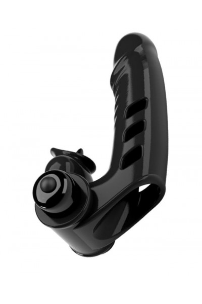 Черная вибронасадка на палец Corbin - 11 см. Черная вибронасадка на палец Corbin - 11 см.