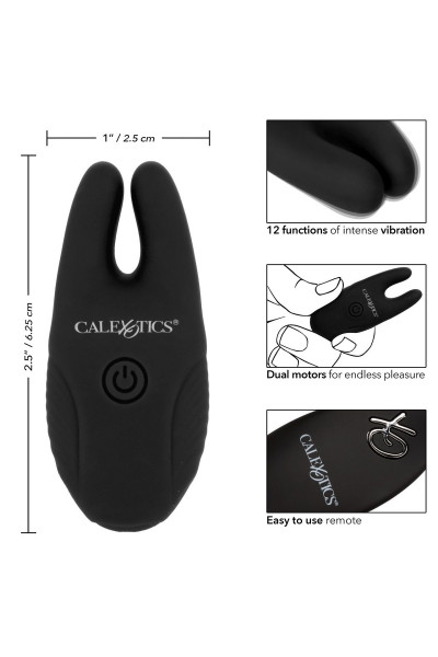 Черные зажимы для сосков с дистанционным управлением Silicone Remote Nipple Clamps Черные зажимы для сосков с дистанционным управлением Silicone Remote Nipple Clamps