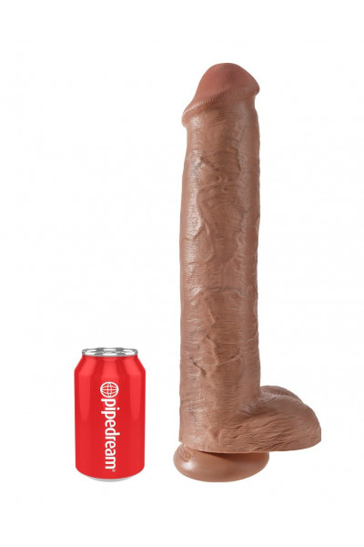 Кофейный фаллоимитатор-гигант 15 Cock with Balls - 40,6 см. Кофейный фаллоимитатор-гигант 15 Cock with Balls - 40,6 см.