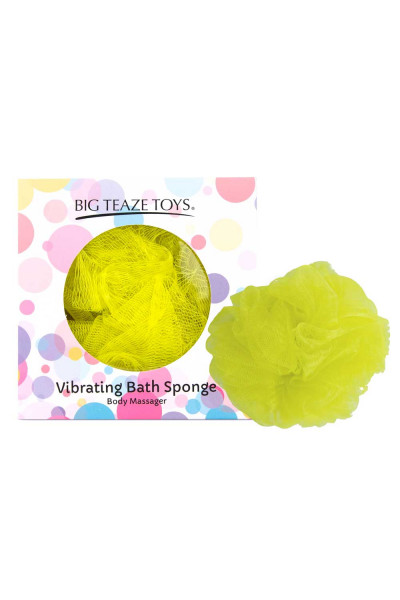 Желтая губка для ванны с вибропулей Vibrating Bath Sponge Желтая губка для ванны с вибропулей Vibrating Bath Sponge