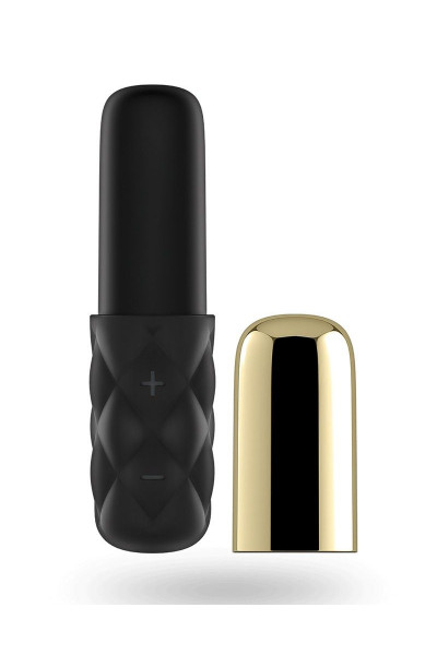 Чёрно-золотистая вибропуля Satisfyer Lovely Honey Чёрно-золотистая вибропуля Satisfyer Lovely Honey