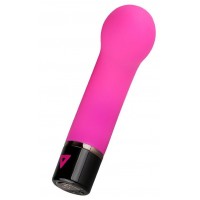 Розовый силиконовый мини-вибратор Lil Gspot - 13 см.