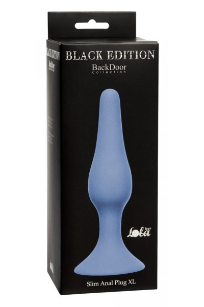 Синяя анальная пробка Slim Anal Plug XL - 15,5 см. Синяя анальная пробка Slim Anal Plug XL - 15,5 см.