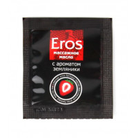 Пробник массажного масла с ароматом земляники Eros fantasy - 4 гр.